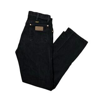 Vintage Wrangler 13MWZ Black Jeans Cowboy Cut 33x34